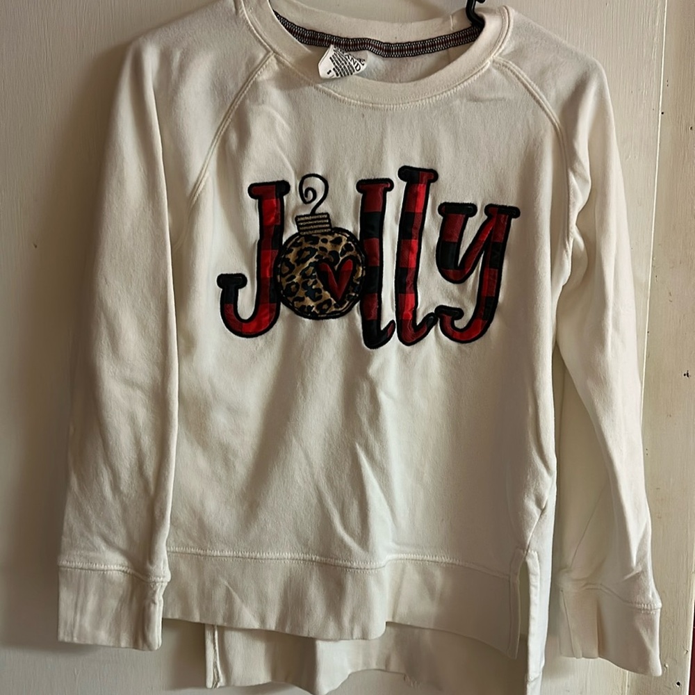 Women’s small Royce Brand cropped Christmas sweatshirt